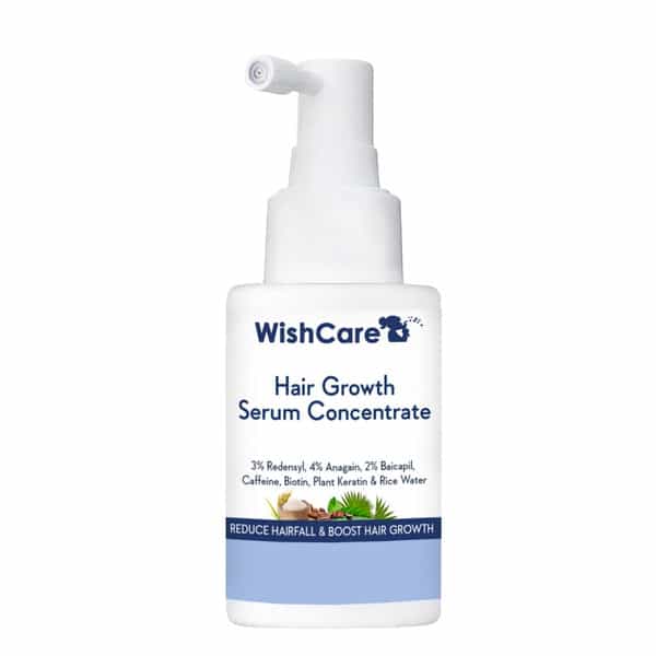 Wishcare Hair Growth Serum Concentrate - Redensyl|Anagain|Caffeine|Biotin|Keratin|Rice Water (30Ml)