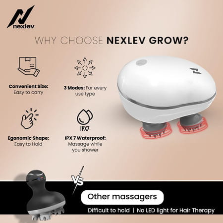 Nexlev 2 In 1 Scalp Massager Hm-02