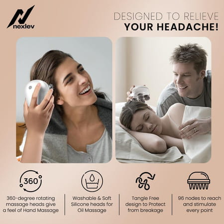 Nexlev 2 In 1 Scalp Massager Hm-02