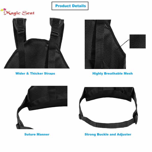 Magic Seat- 2 Wheelerkids Safety Seat Belt/Kids Carrier Protection For 2 Wheelers (Red-Alphabet N)