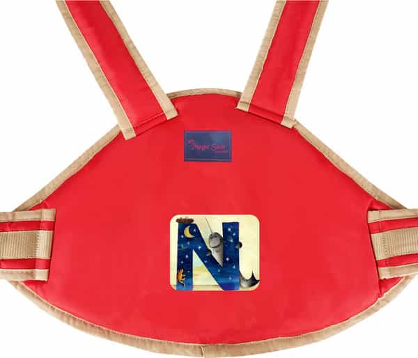 Magic Seat- 2 Wheelerkids Safety Seat Belt/Kids Carrier Protection For 2 Wheelers (Red-Alphabet N)