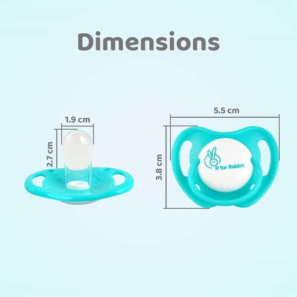 R For Rabbit Apple Pacifier-L Blue