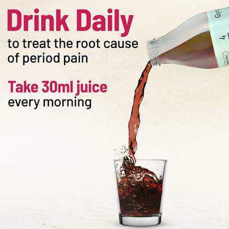 Gynoveda Shatavari Ashoka Juice For Period Pain Relief. Hassle-Free Periods Every Month. 1 Litre