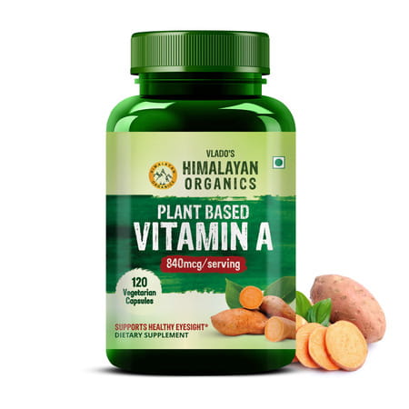 Vlado'S Himalayan Organics Plant-Based Vitamin A Supplement (120 Capsules)