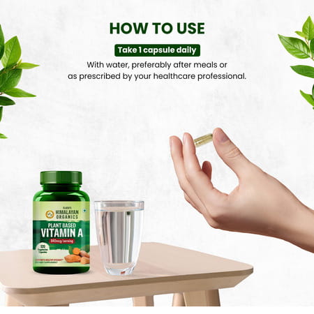 Vlado'S Himalayan Organics Plant-Based Vitamin A Supplement (120 Capsules)
