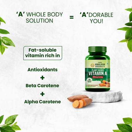 Vlado'S Himalayan Organics Plant-Based Vitamin A Supplement (120 Capsules)