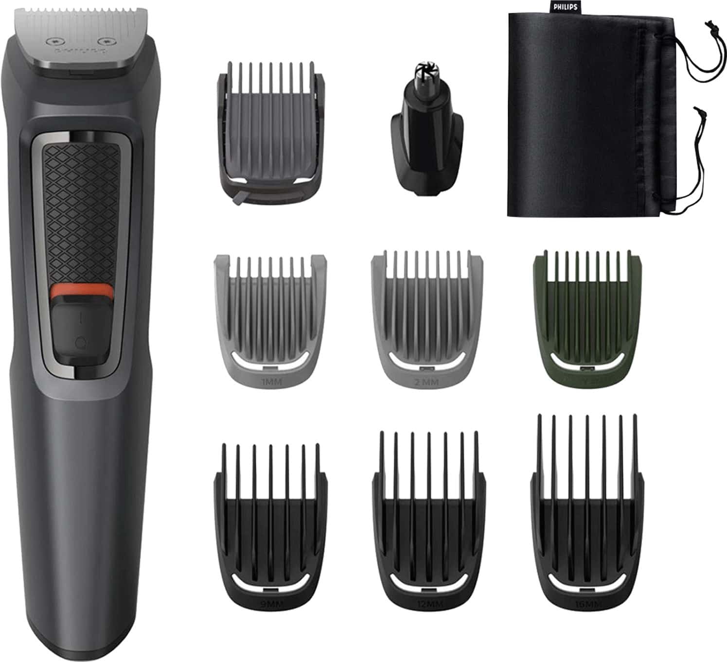 Philips Mg3747/15 9-In-1 Face Hair And Body-Multi Grooming Kit. 70 Mins Run Time(Black)