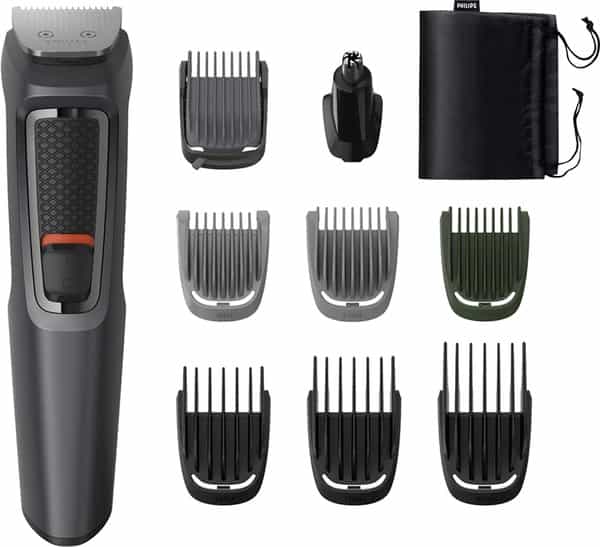 Philips Mg3747/15 9-In-1 Face Hair And Body-Multi Grooming Kit. 70 Mins Run Time(Black)