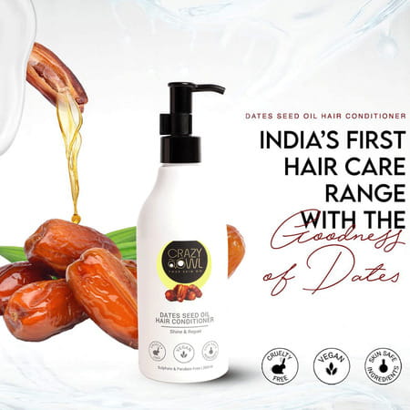 Crazy Owl Dates Seed Oil Hair Conditioner- Shine And Repair