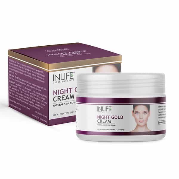 Inlife Night Gold Face Cream Anti Aging - 50 G