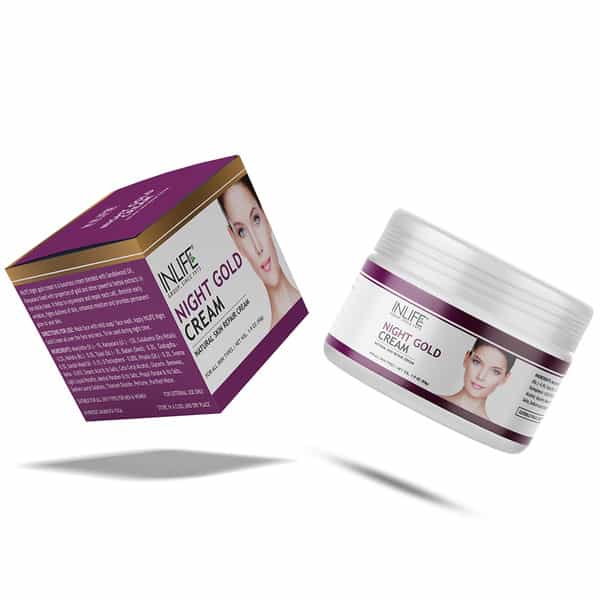 Inlife Night Gold Face Cream Anti Aging - 50 G