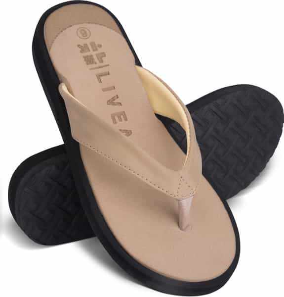 Liveasy Essentials Diabetic & Orthopedic Slippers - Cream Women - Size Uk-4