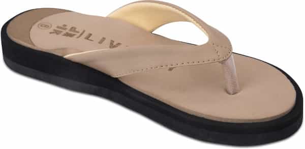 Liveasy Essentials Diabetic & Orthopedic Slippers - Cream Women - Size Uk-4