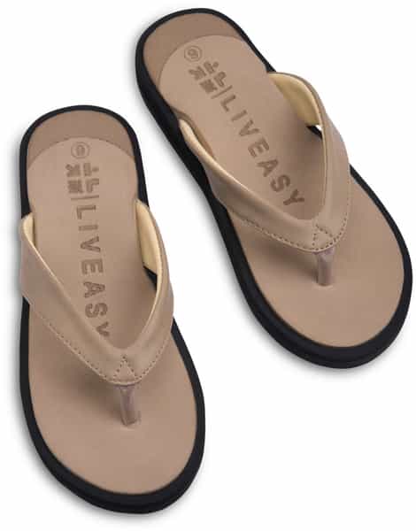 Liveasy Essentials Diabetic & Orthopedic Slippers - Cream Women - Size Uk-4