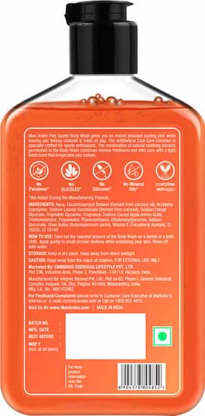 Man Arden Play Sports Luxury Body Wash Infused With Shea Butter & Vitamin E 250Ml