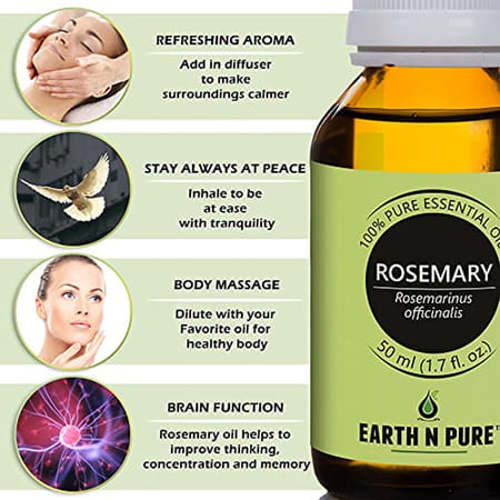 Earth N Pure Rosemary Essential Oil (50 Ml) (50 Ml)