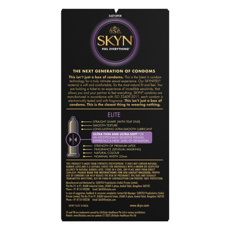 Skyn Elite Premium Condoms Pack Of 30 (10x3 Packs)