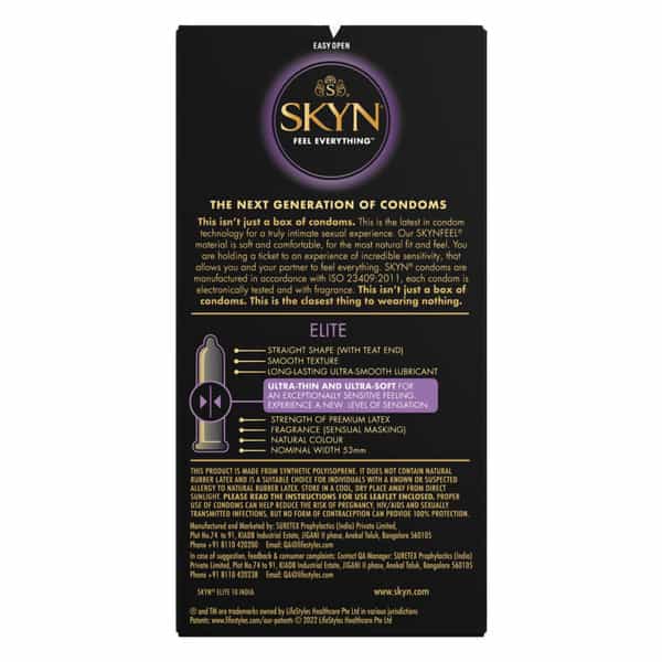 Skyn Elite Premium Condoms Pack Of 30 (10X3 Packs)