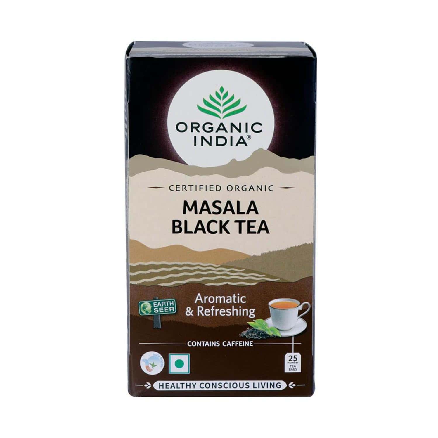 Organic India Masala Black Tea | 25 Tea Bags