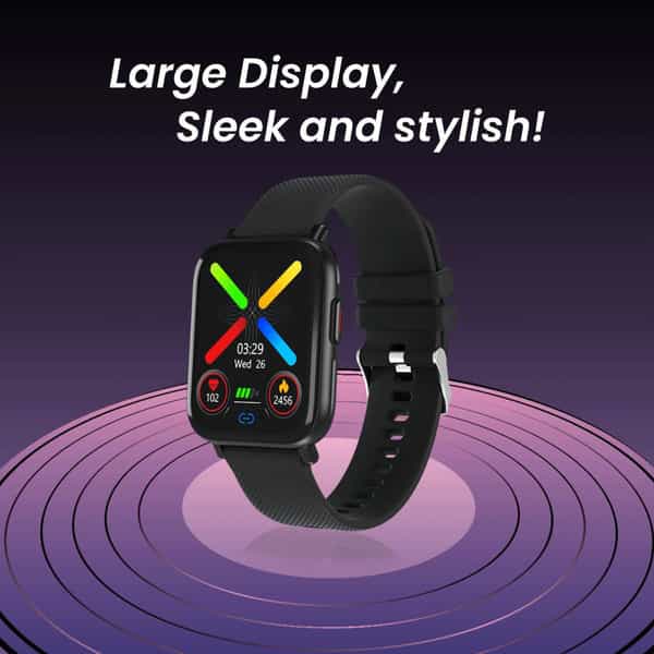 Portronics Kronos X1 Por-1434 - Smart Wrist Watch Black