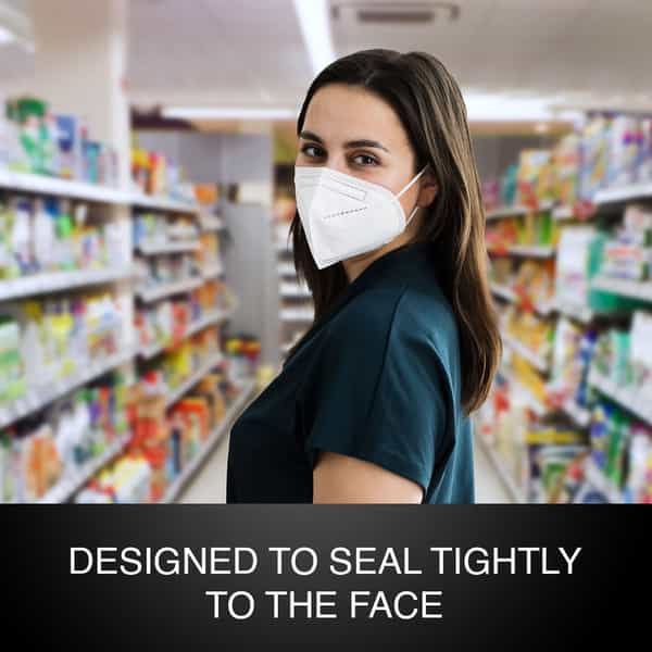 Quarant N95 Face Mask With Adjustable Nose Pin - Pack Of 20