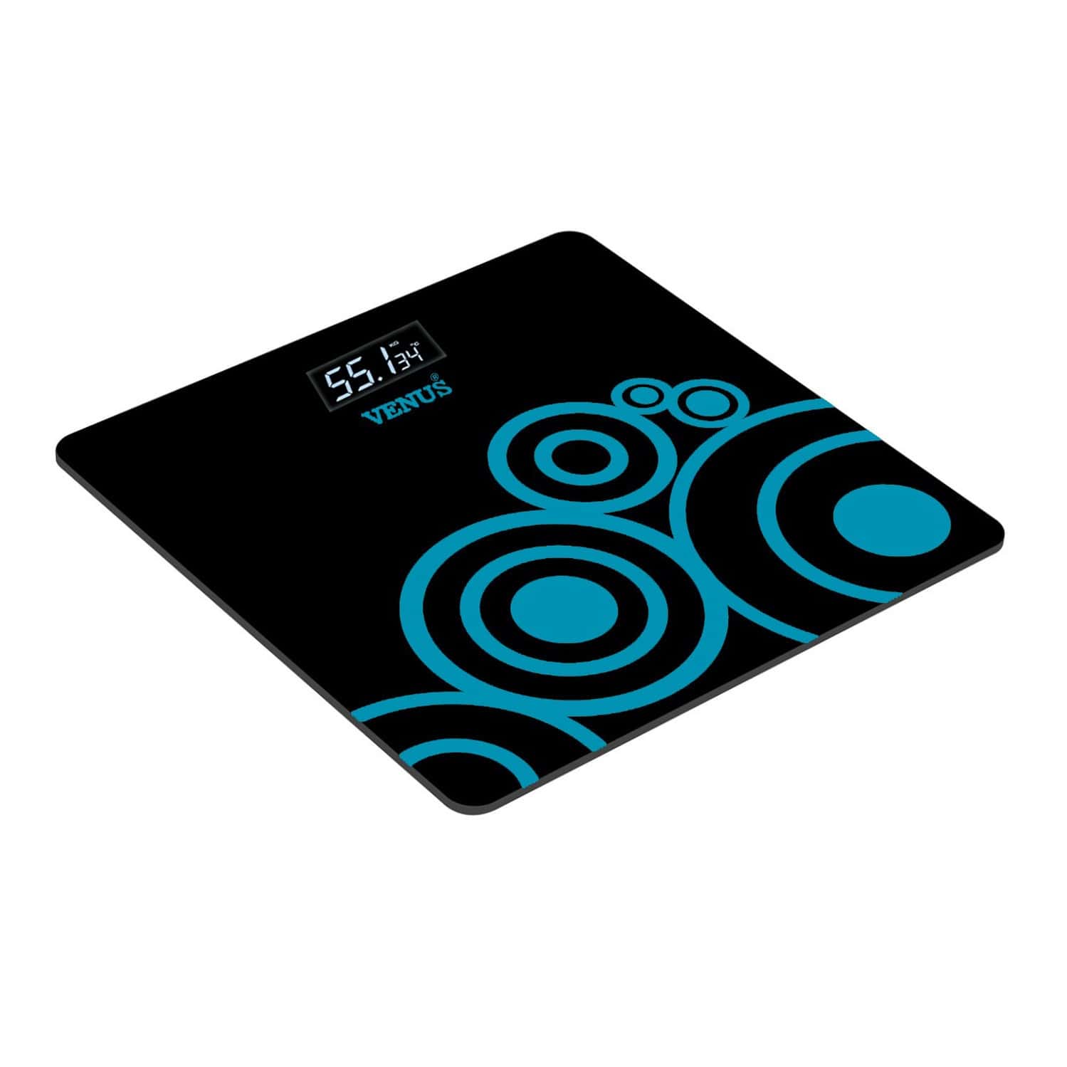 Venus (india) Electronic Digital Personal Bathroom Weight Machine | Upto 180kg | Eps-2001 Black