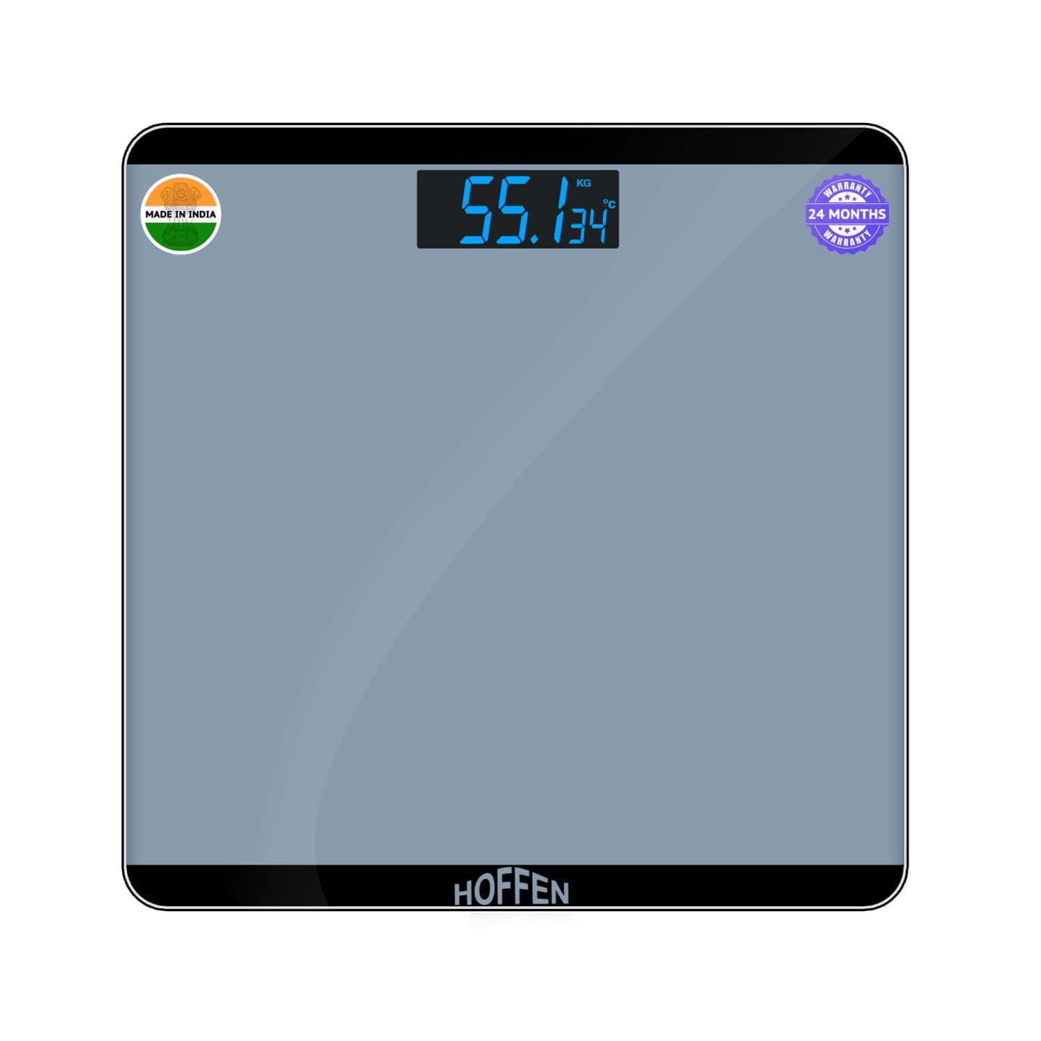 Hoffen (india) Electronic Digital Personal Bathroom Weight Machine | Upto 180kg