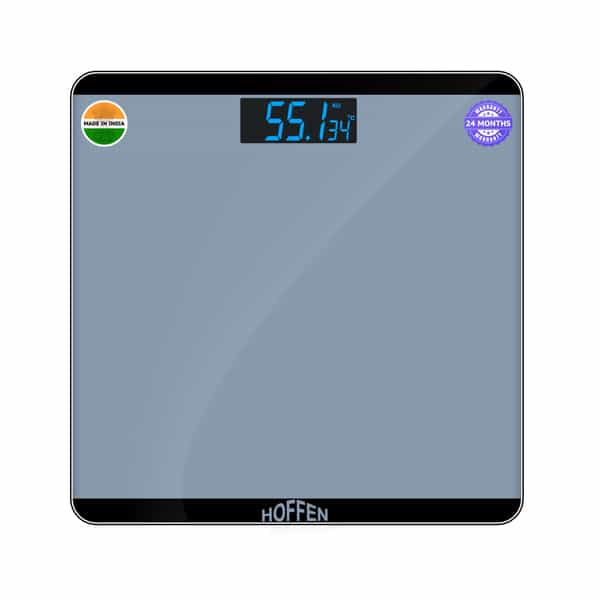 Hoffen (India) Electronic Digital Personal Bathroom Weight Machine | Upto 180Kg