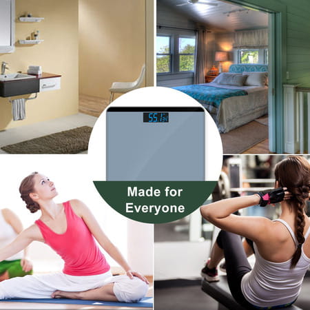 Hoffen (India) Electronic Digital Personal Bathroom Weight Machine | Upto 180kg