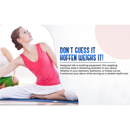 Hoffen (India) Electronic Digital Personal Bathroom Weight Machine | Upto 180kg