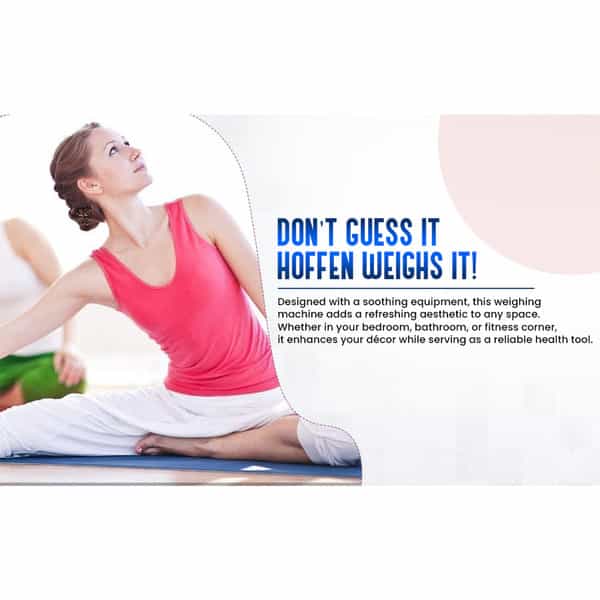 Hoffen (India) Electronic Digital Personal Bathroom Weight Machine | Upto 180Kg