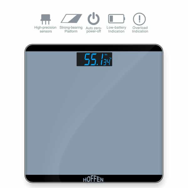 Hoffen (India) Electronic Digital Personal Bathroom Weight Machine | Upto 180Kg