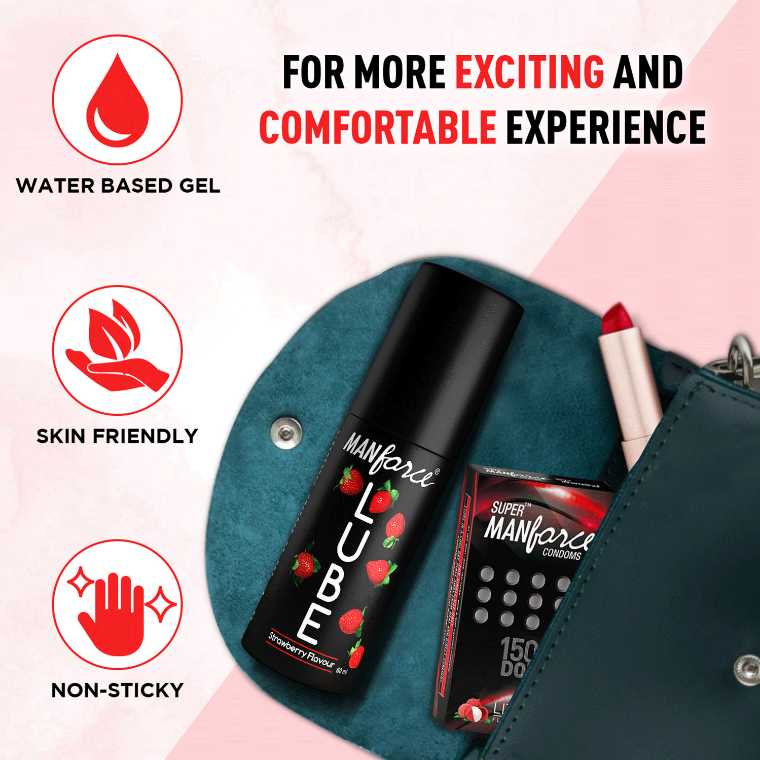 Buy MANFORCE LUBE LUBRICATION GEL FOR MEN & WOMEN WATERBASED GEL