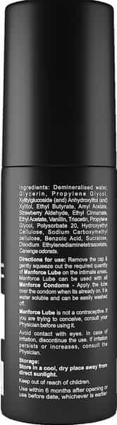 Manforce Lube Lubrication Gel For Men & Women Water-Based Gel Strawberry Flavoured 60Ml