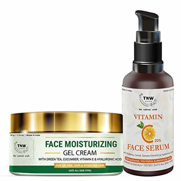 Tnw The Natural Wash Face Moisturizing Gel Cream & Vitamin C Face Serum |