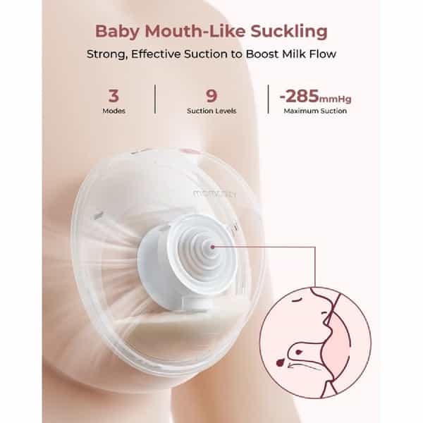 Momcozy Wearable Breast Pump M5 Smart Grey Single Pack