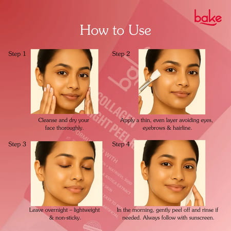 Bake Collagen Peel Off Mask With Matrixyl 3000 For Skin Tightening & Anti-Aging Care (100Ml)