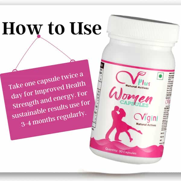 Vigini Performance Booster Stamina 30 Caps With Vaginal V Whitening Vagina Cream Gel Women 100Ml