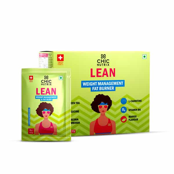 Chicnutrix Lean - Weight Management Fat Burner |30 Sachets |150 Gm Box (Mango)