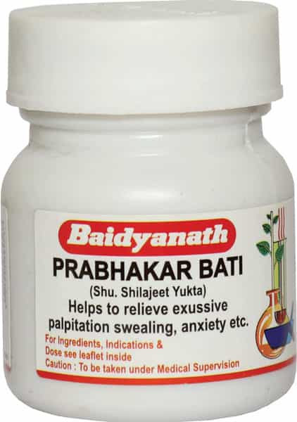 Baidyanath Asli Ayurved Prabhakar Bati 40 Tablets (Pack Of 2)