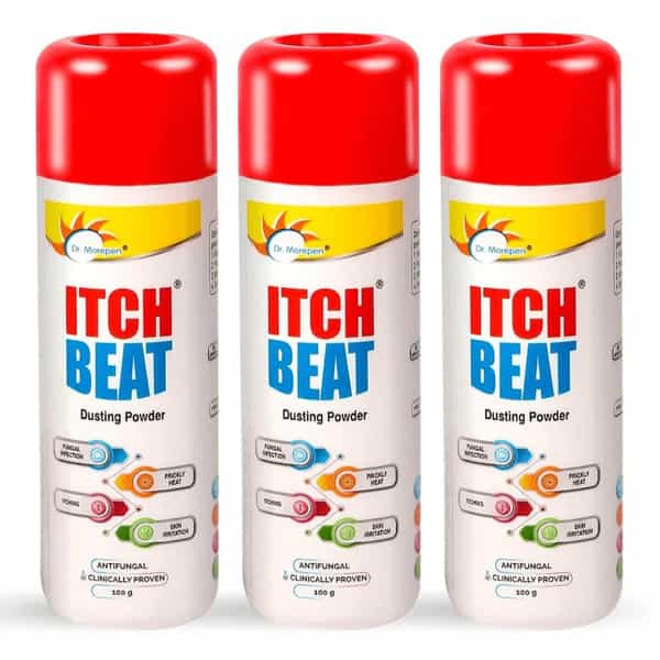 Dr. Morepen Itch Beat Antifungal | Dusting Powder | 100 Gm | Pack Of 3