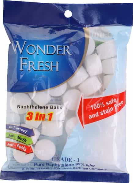 Wonder Fresh Naphthalene Balls 100 Gm