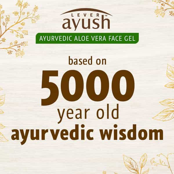 Lever Ayush Natural Ayurvedic Aloe Vera Cooling Face Gel-150 G