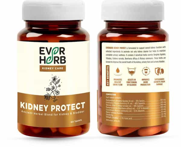 Everherb (By Pharmeasy) Kidney Protect - Promotes Healthy Urine Flow - 60 Tablets