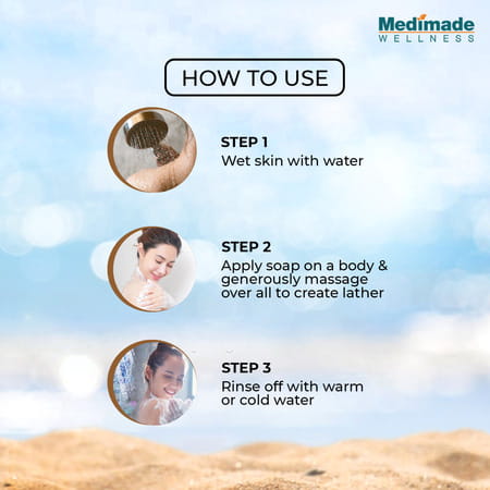 Medimade Exfoliate & Detox Sea Mud Premium Soap - 100 Gm X 5 ( Pack Of 5 )
