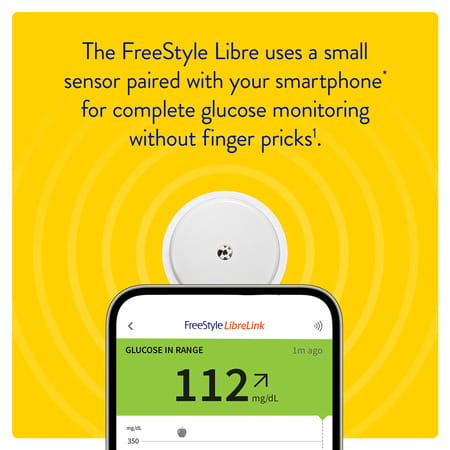 Freestyle Libre Sensor Continuous Glucose Monitoring Device 1 No'S