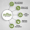 Friends Easy Adult Diapers Tape Style High Absorbency Core 2 Count (Xl) Waist 29.53- 62.99 Inch