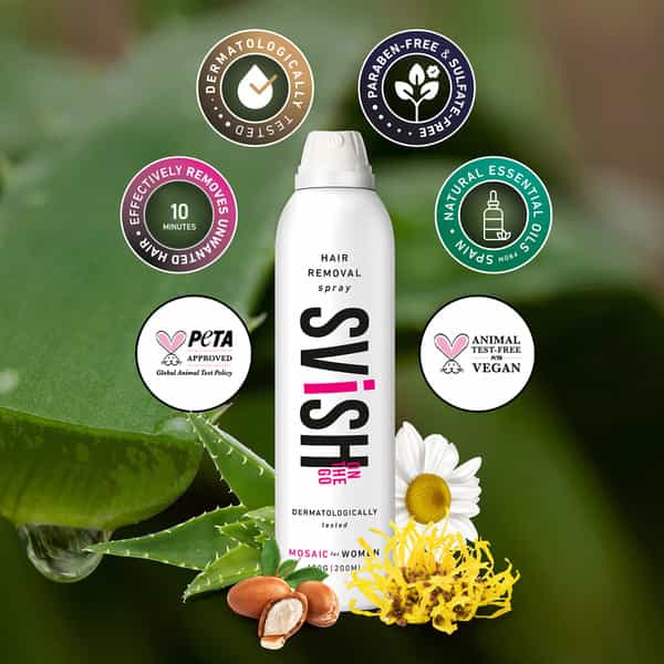 Svish On The Go Hair Removal Spray Hygiene Kit For Women | Dermatologically Tested