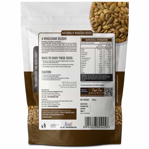 Nourishvitals Barbeque Pumpkin Roasted Seed 200 G