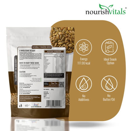 Nourishvitals Barbeque Pumpkin Roasted Seed 200 G